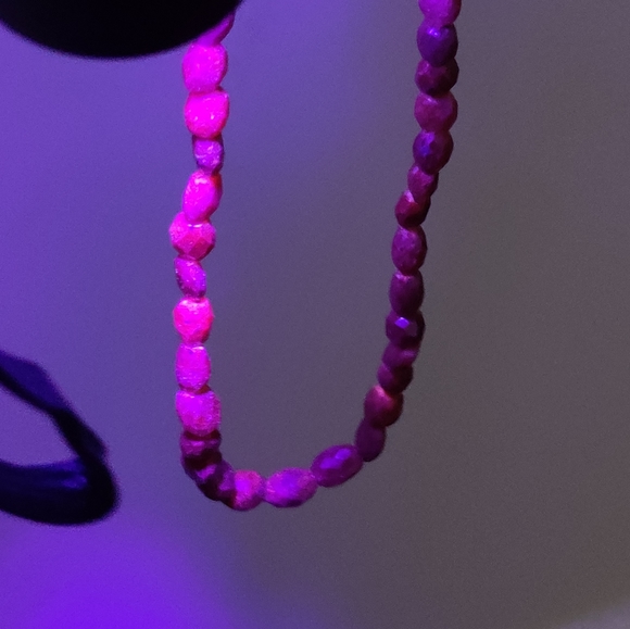 Genuine Faceted Rubies Necklace w/Sterling Silver Clasp - Picture 11 of 16